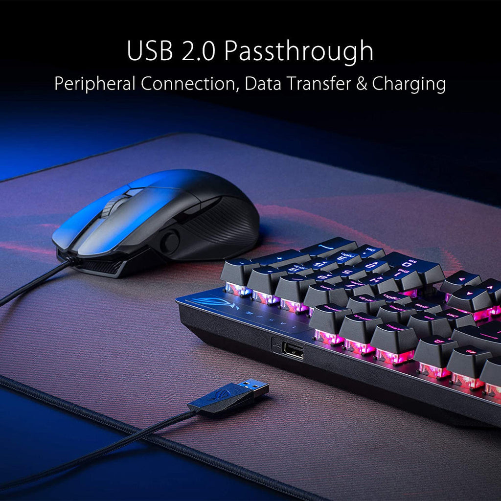 Asus ROG Strix Scope RX Optical Mechanical Gaming Keyboard with IP56 Water Resistance and Stealth Key