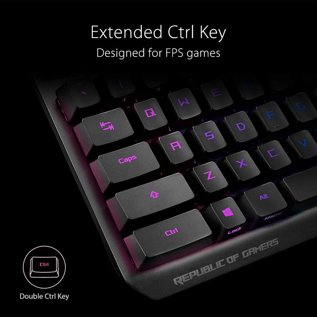 Asus ROG Strix Scope RX Optical Mechanical Gaming Keyboard with IP56 Water Resistance and Stealth Key