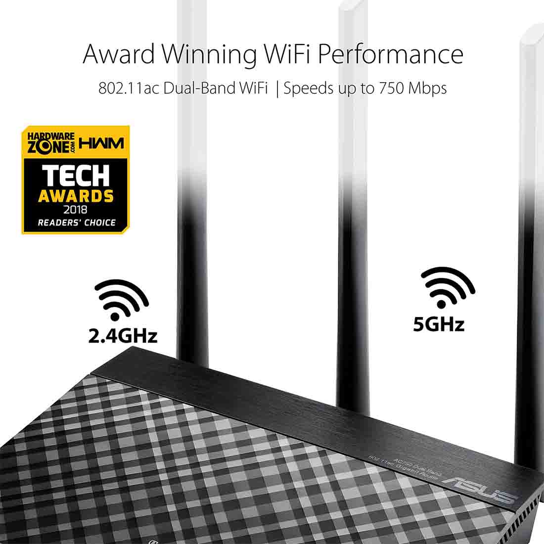 ASUS RT-AC53 AC750 Dual Band Gigabit WiFi Router
