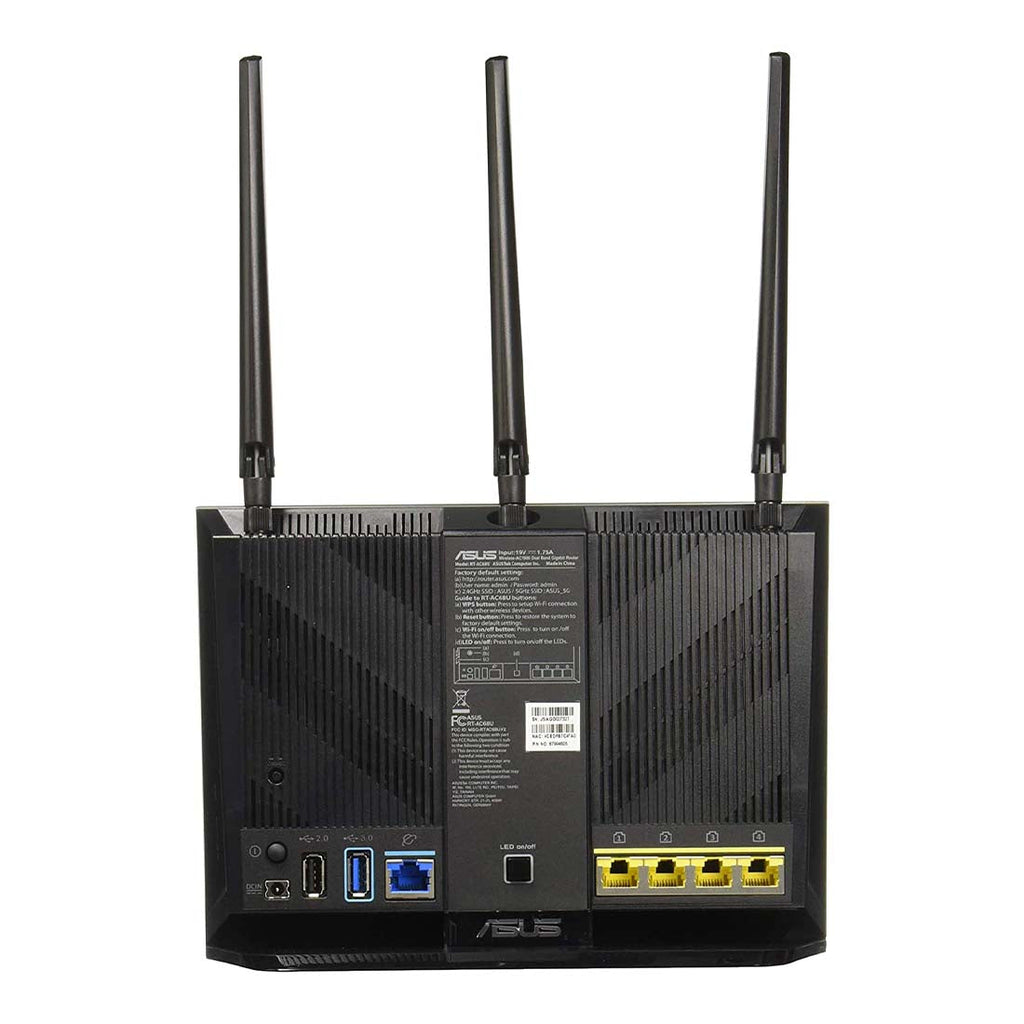ASUS RT-AC68U (Pack of 2) AC1900 Dual Band Gigabit WiFi Router with AiMesh and   AiProtection support