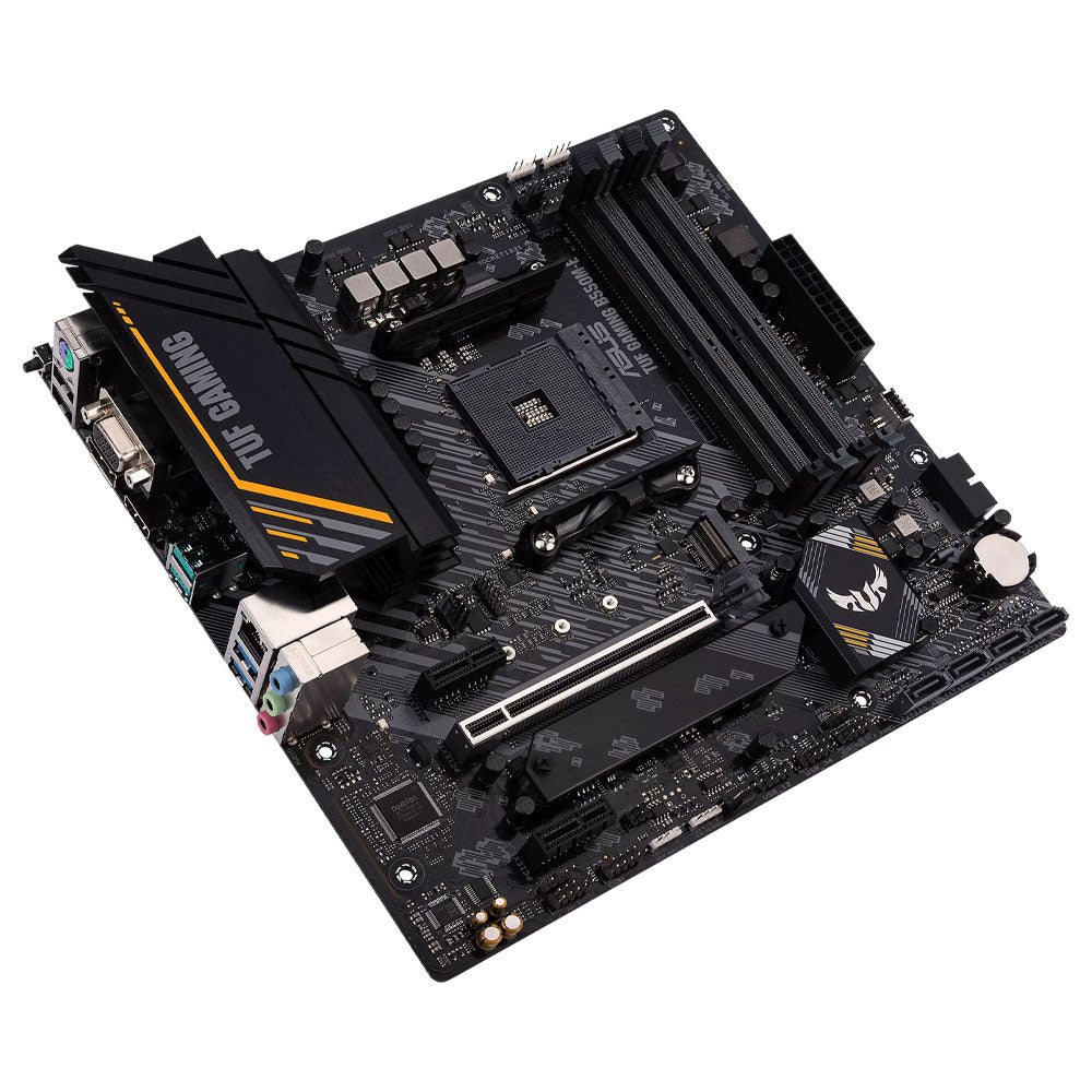 ASUS B550 TUF Gaming B550M-E AMD AM4 Micro-ATX Gaming Motherboard with Dual M.2 and USB-C