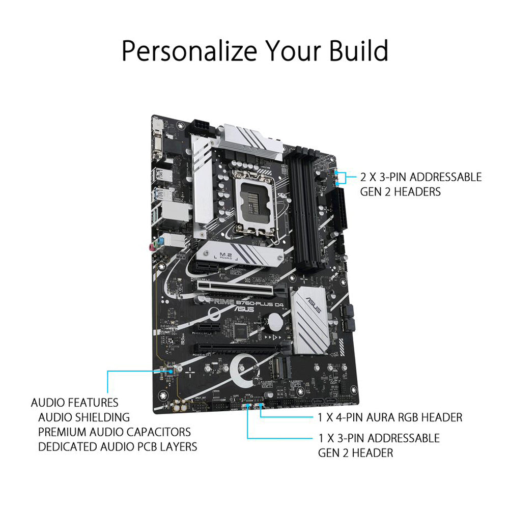 ASUS PRIME B760-PLUS D4 Intel B760 LGA 1700 ATX Motherboard