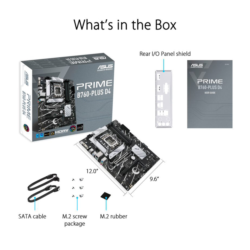 ASUS PRIME B760-PLUS D4 Intel B760 LGA 1700 ATX Motherboard