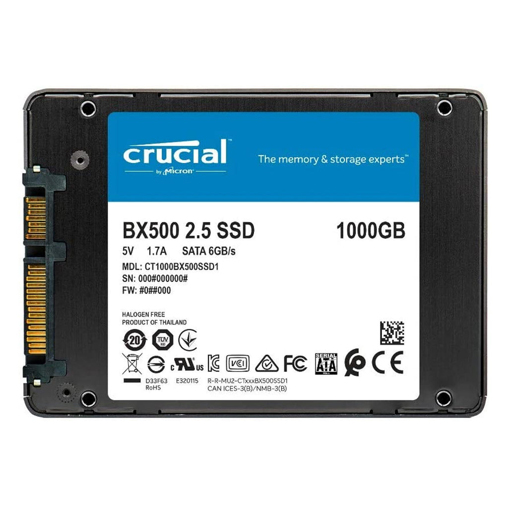Crucial BX500 1TB 2.5-inch 3D NAND SATA Internal SSD