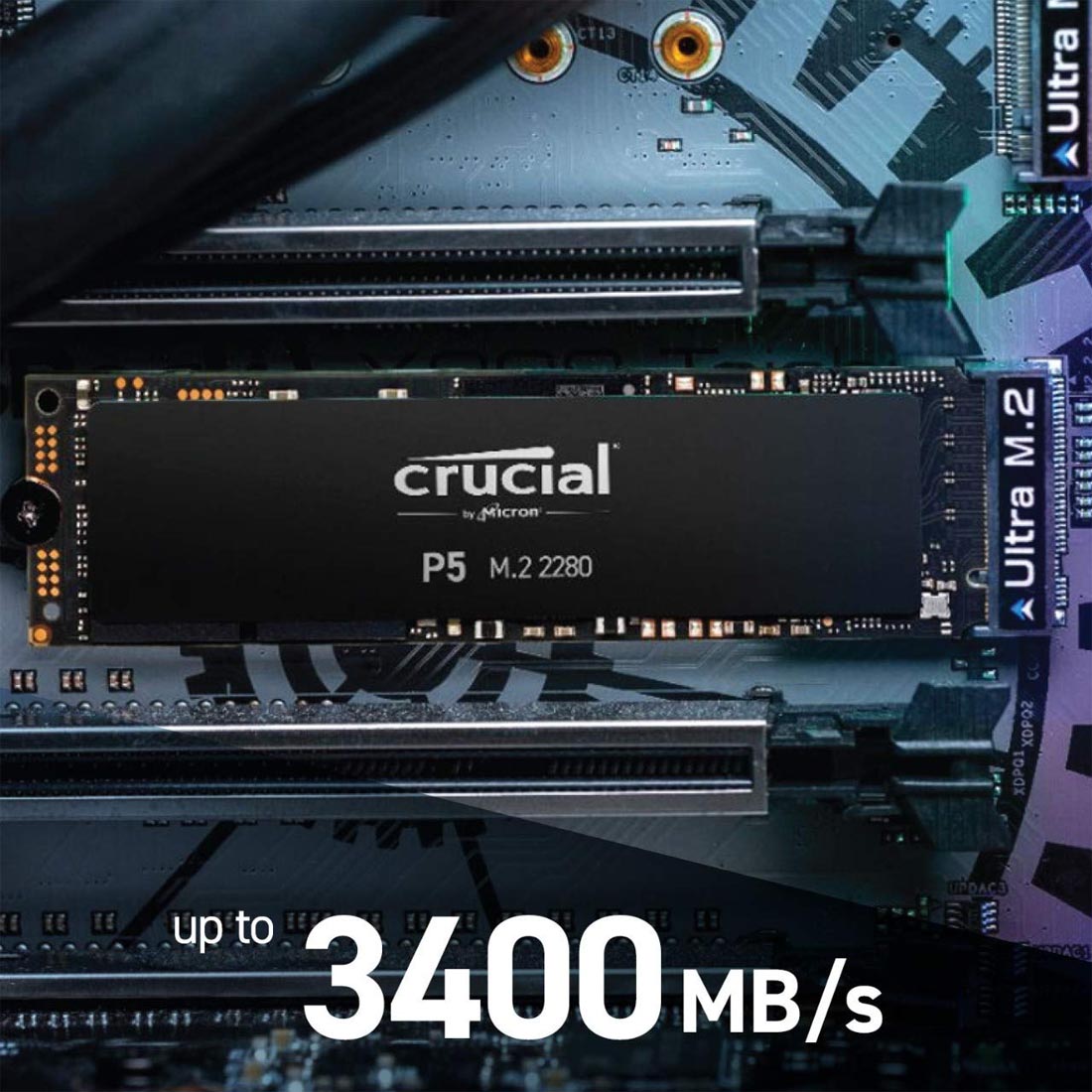 Crucial P5 1TB M.2 PCIe Gen 3 x4 NVMe Internal SSD