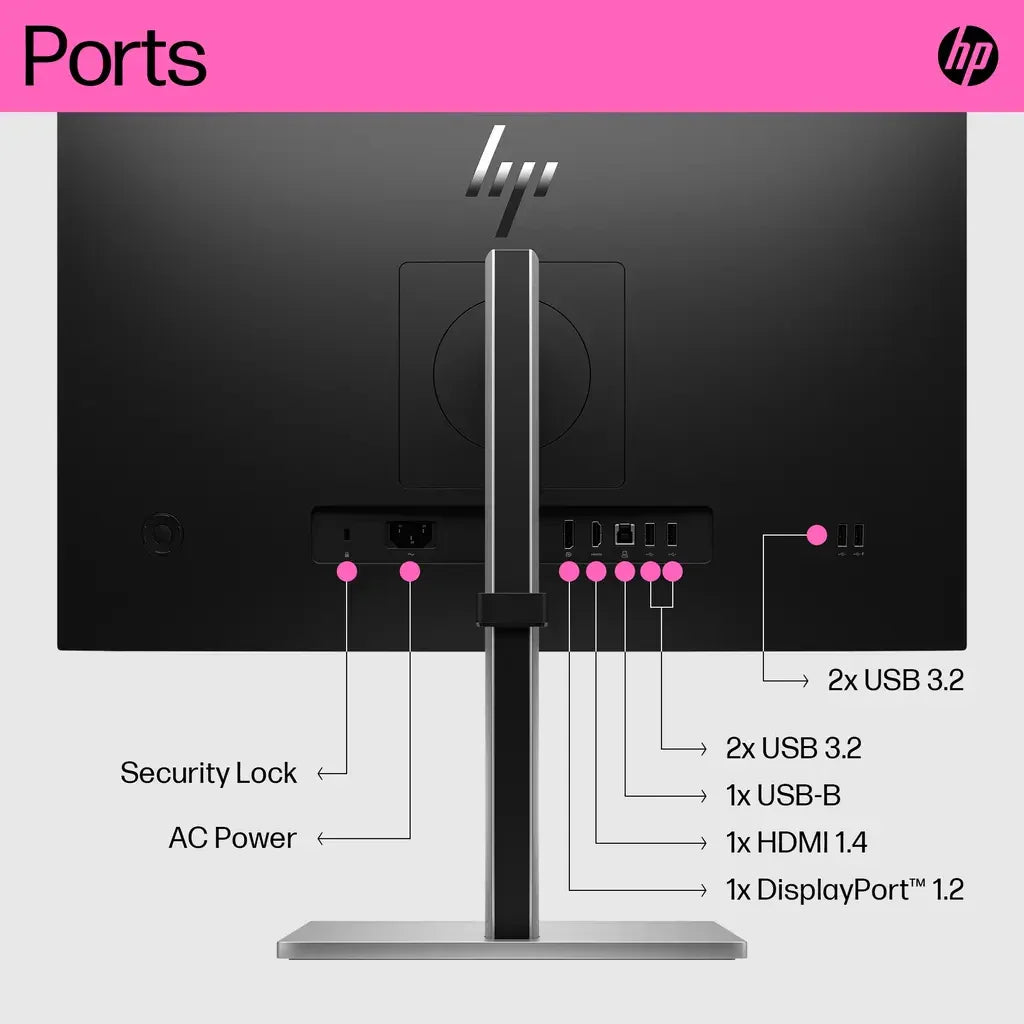 HP E24T G5 23.8-inch Full HD IPS Touch Screen Monitor with On-Screen Controls