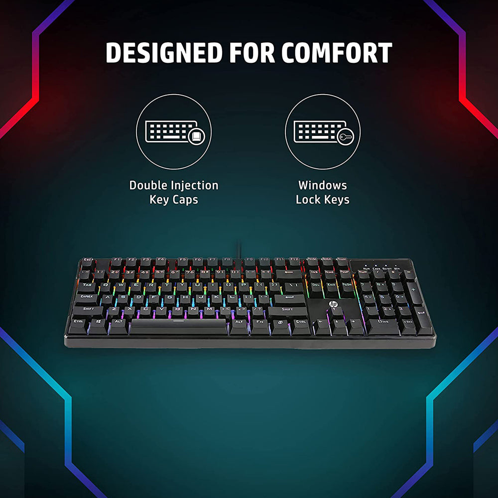 HP GK320 Mechanical Gaming RGB  Wired USB Keyboard