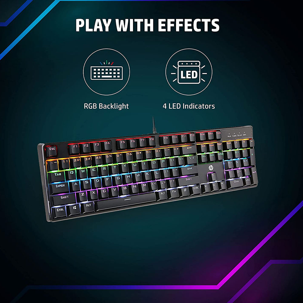 HP GK320 Mechanical Gaming RGB  Wired USB Keyboard