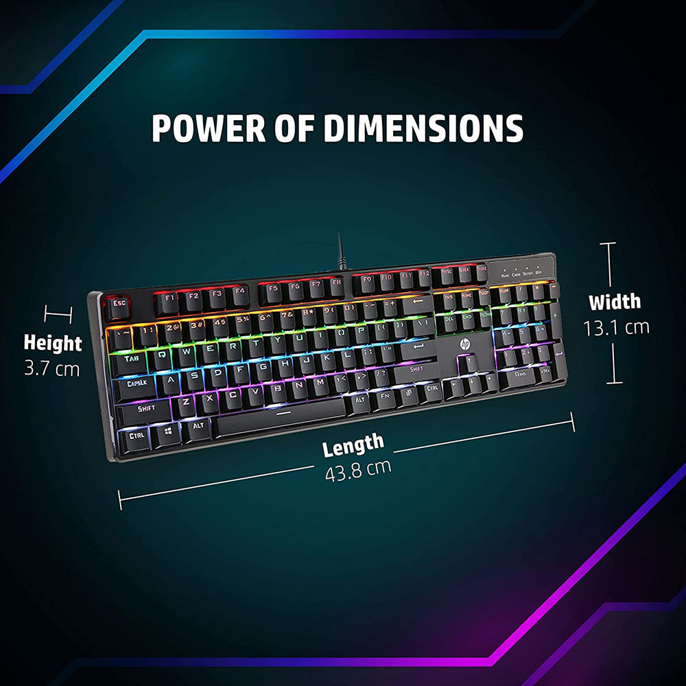 HP GK320 Mechanical Gaming RGB  Wired USB Keyboard