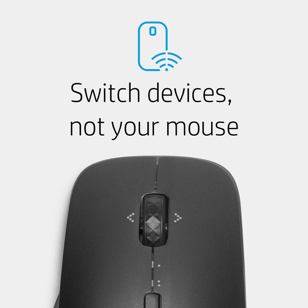 HP Bluetooth Travel Mouse with 5-buttons and Trackon-glass Sensor