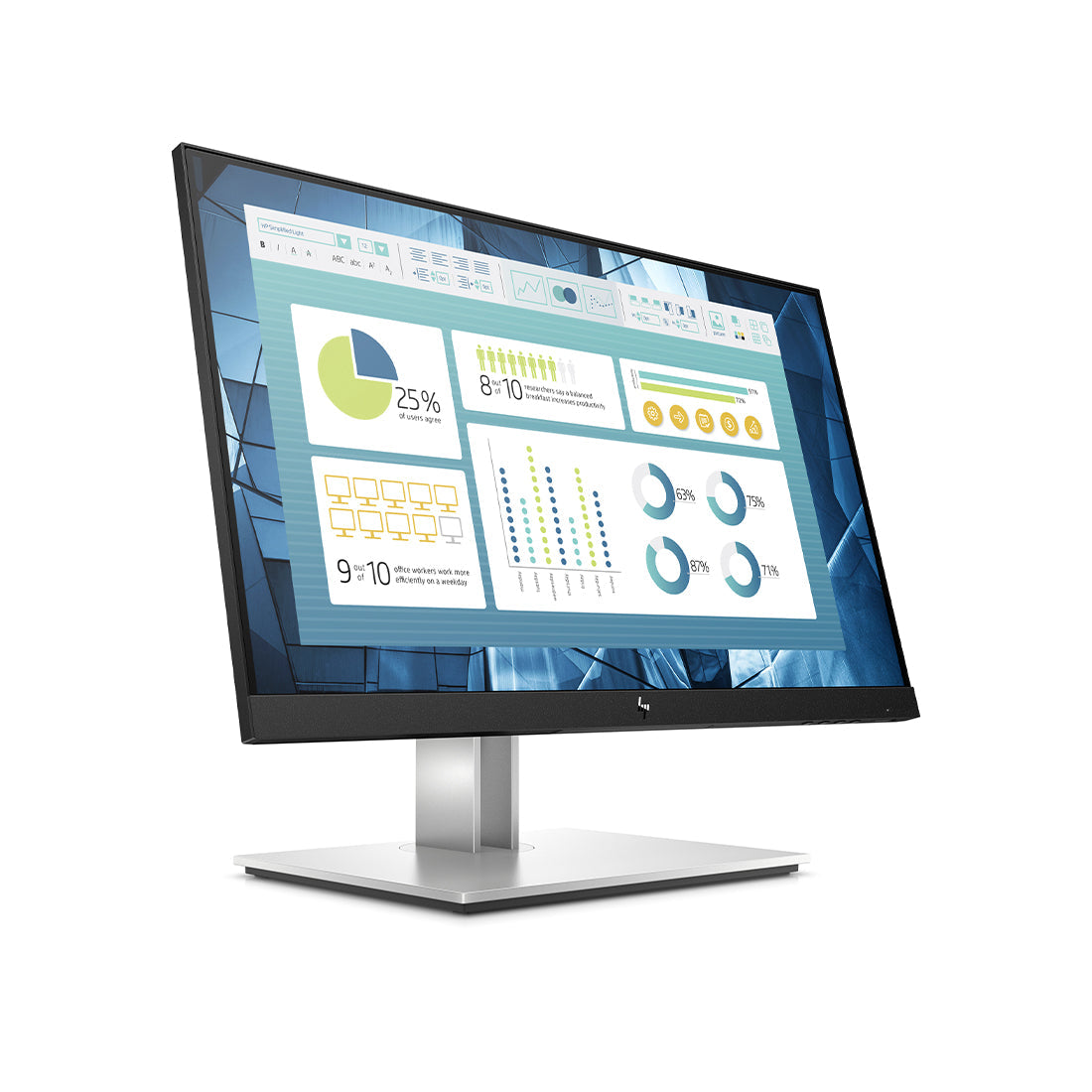 HP E22 G5 21.5 Inch Full HD IPS Monitor with HP Eye Ease and 4-way Monitor Adjustability