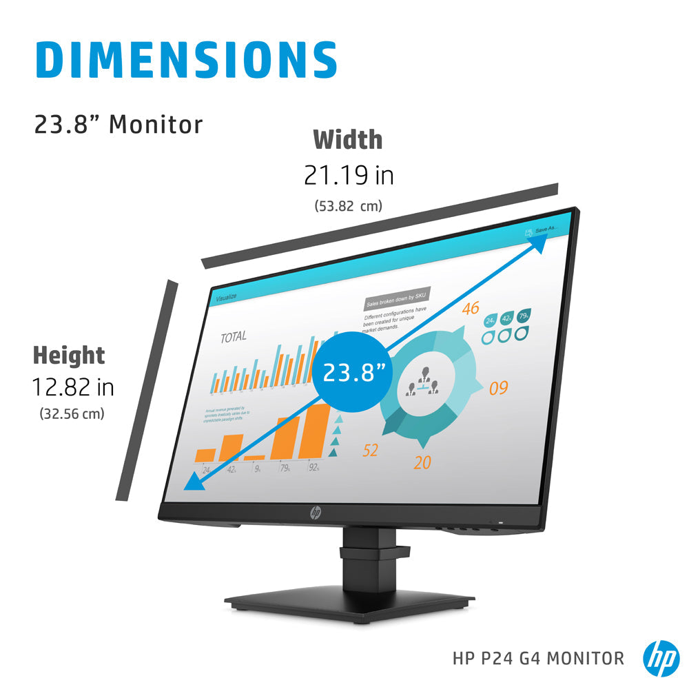 HP P24 G4 24-inch Full-HD IPS Monitor with Anti-glare and Low blue light mode