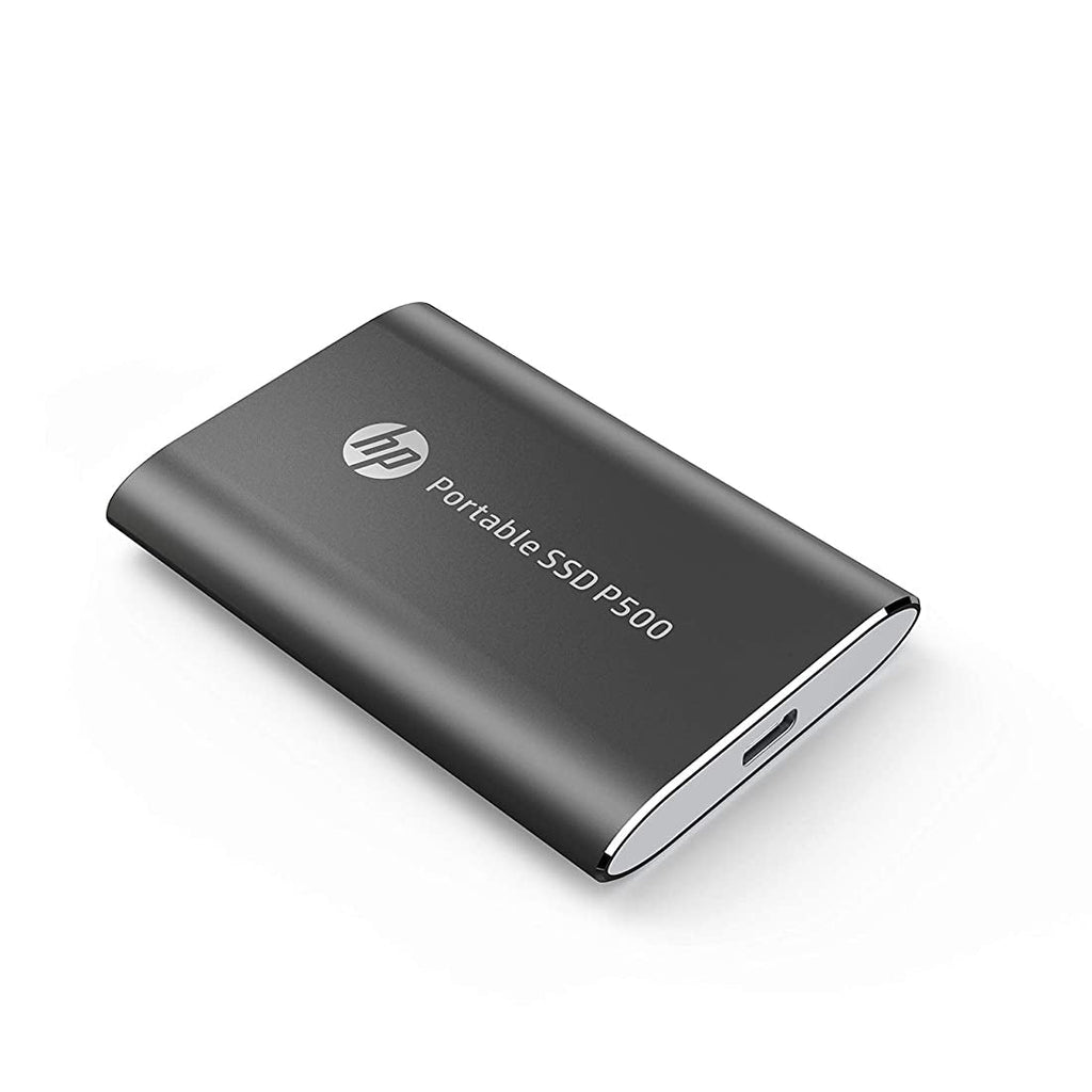 HP P500 250GB Sleek Portable Type-C External Solid State Drive - Black