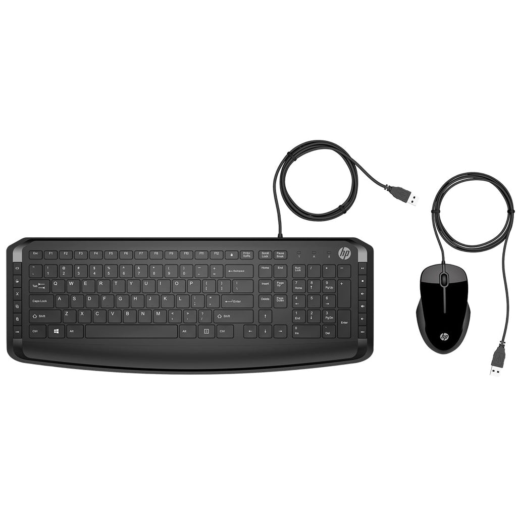 HP Pavilion 200 Wired Keyboard and Optical Mouse with 1600 DPI Combo