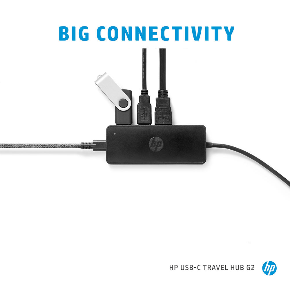 HP USB-C Travel Hub G2 with HDMI VGA and 2 USB Ports