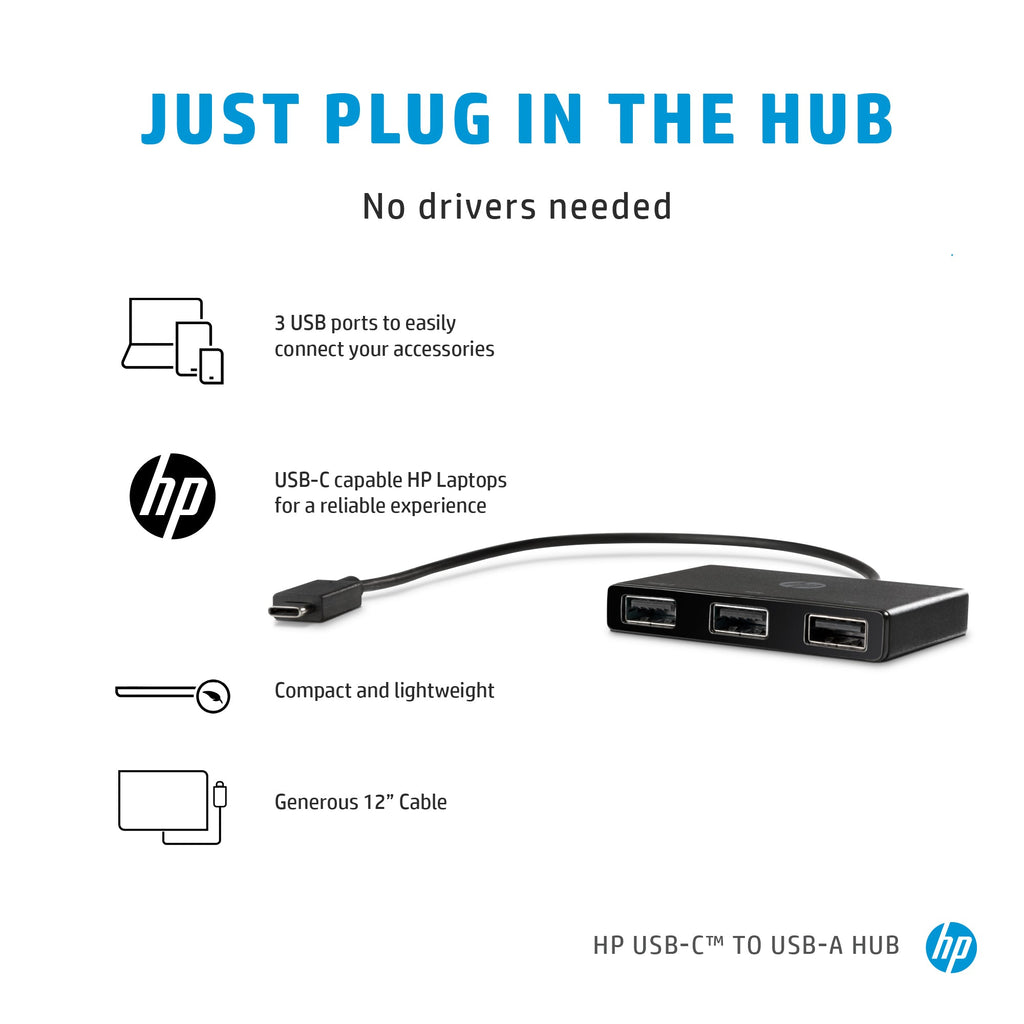 HP Z6A00AA USB-C to USB-A Hub