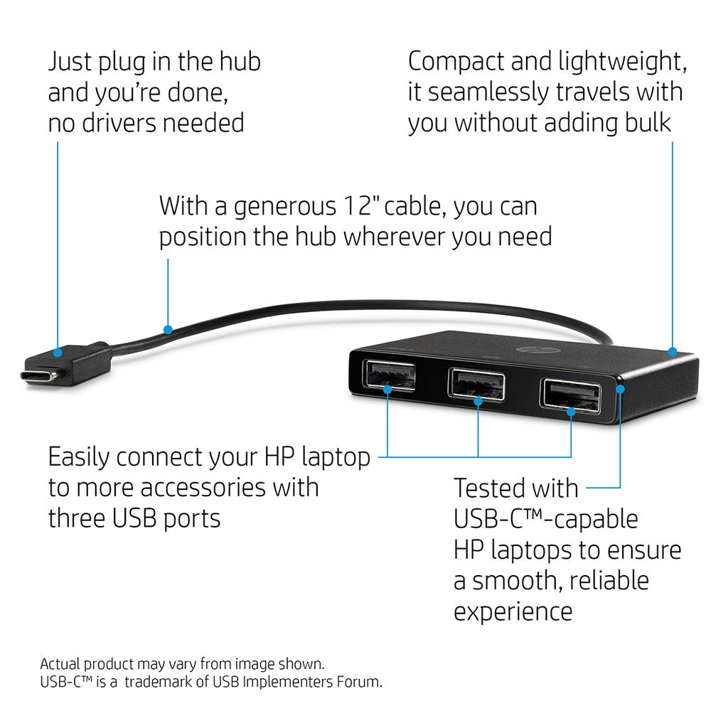 HP Z6A00AA USB-C to USB-A Hub