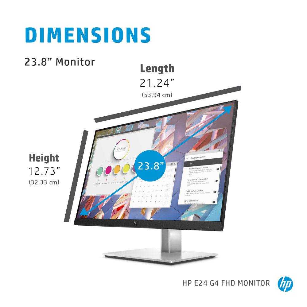 HP E24 G4 24-inch Full-HD IPS Monitor with USB 3.2 and HP Eye Ease