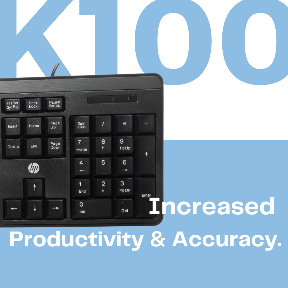 HP K100 Wired Wired USB Desktop Keyboard