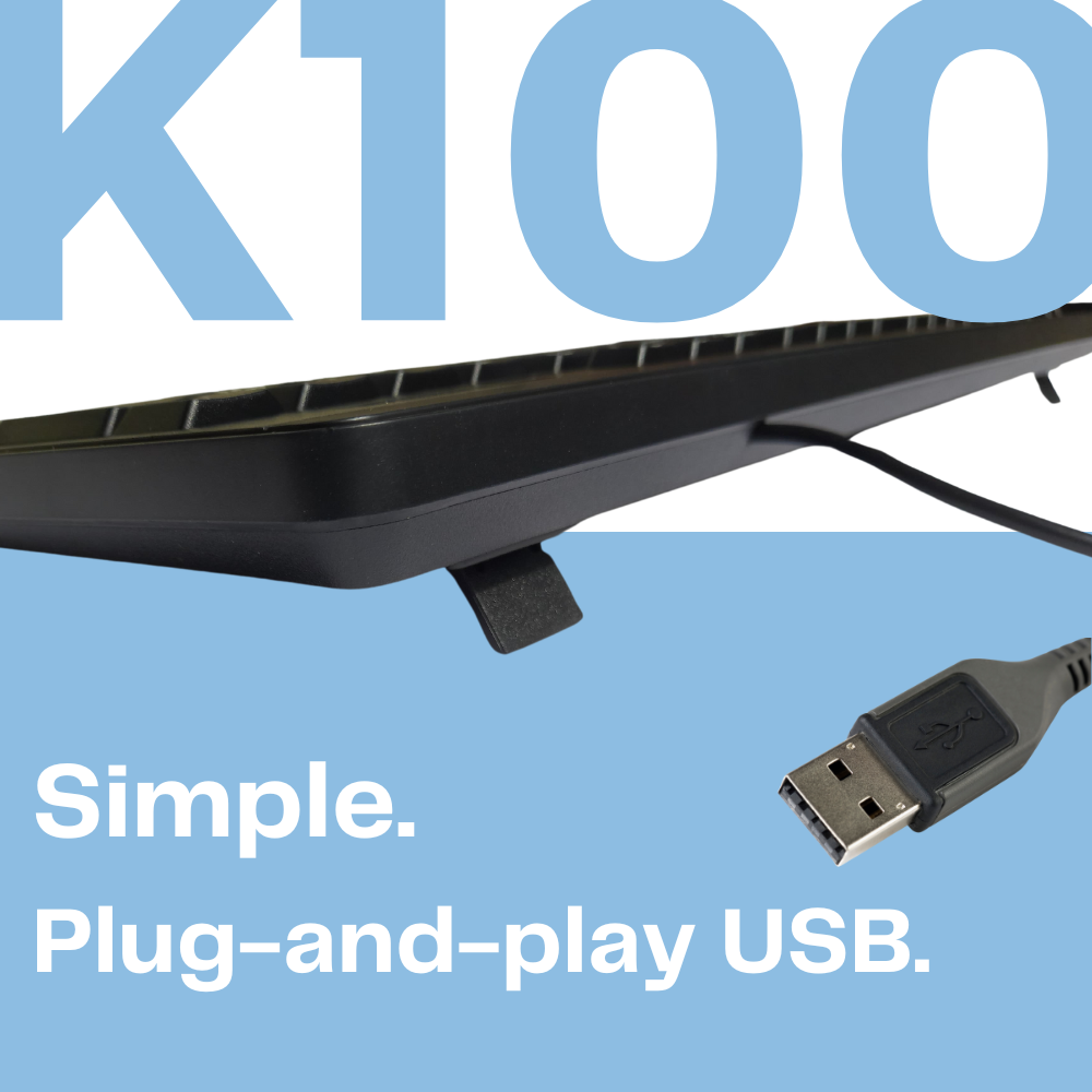 HP K100 Wired Wired USB Desktop Keyboard