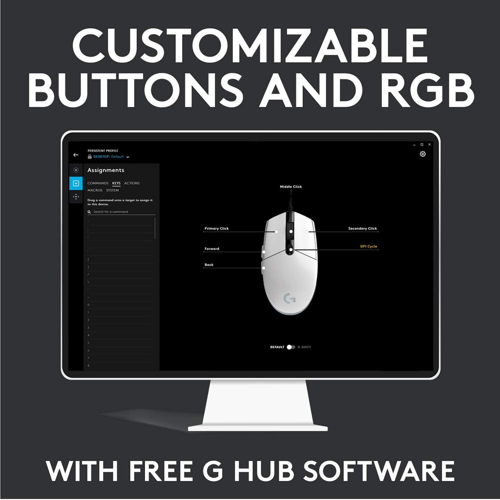 Logitech G203 Optical Wired Gaming Mouse