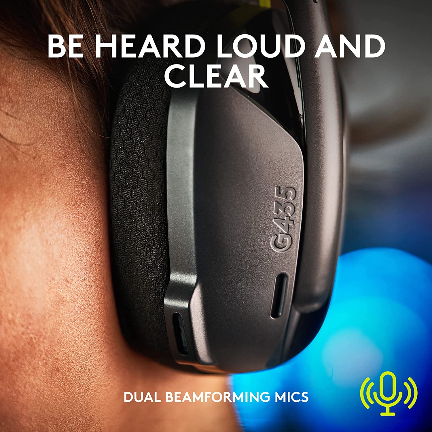Logitech G Series G435 Ultra-light Wireless Bluetooth Over Ear Gaming Headset - Black