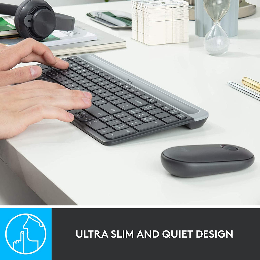 Logitech MK470 Slim 2.4GHz USB Wireless Keyboard and Mouse Combo