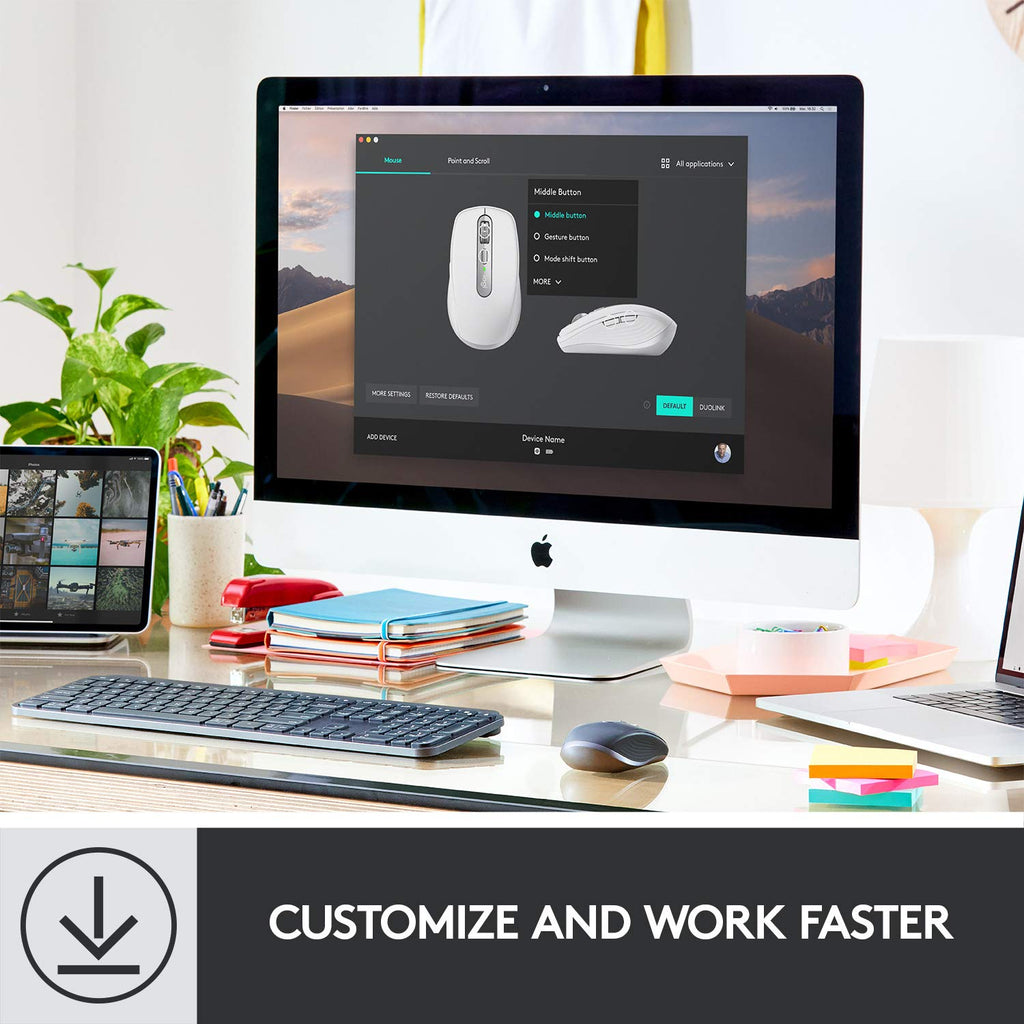 Logitech MX Anywhere 3 Optical Wireless Mouse