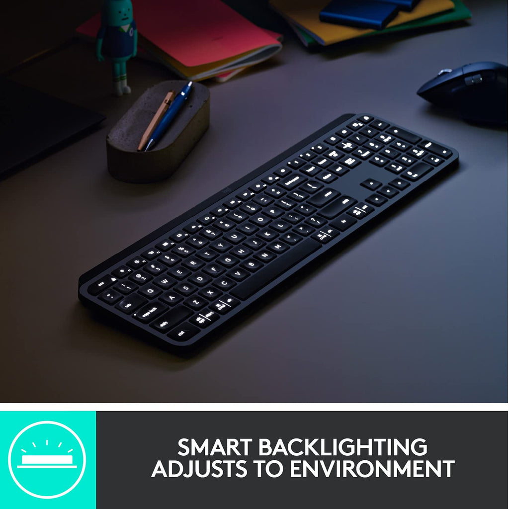 Logitech Mx Keys Advanced Illuminated Wireless Multimedia Keyboard