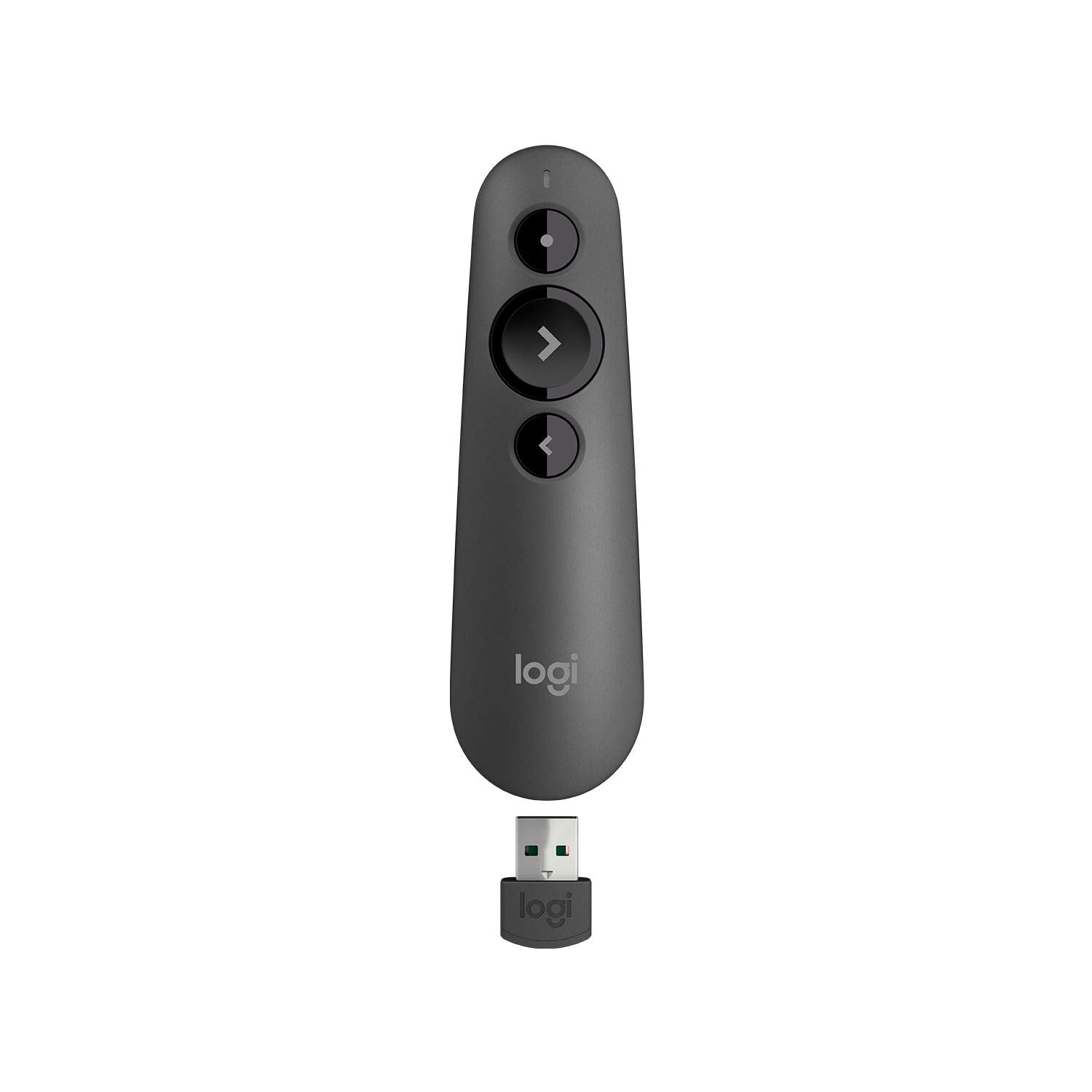 Logitech R500s Wireless Laser Presentation Remote With Broad Compatibility - Graphite