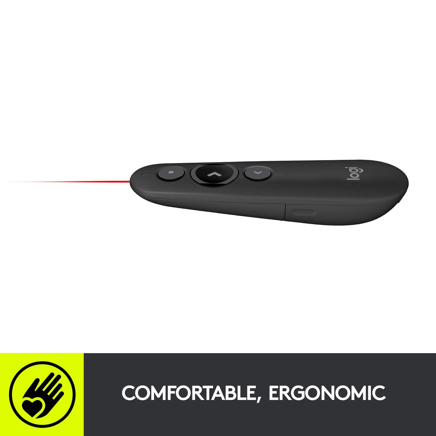Logitech R500s Wireless Laser Presentation Remote With Broad Compatibility - Graphite