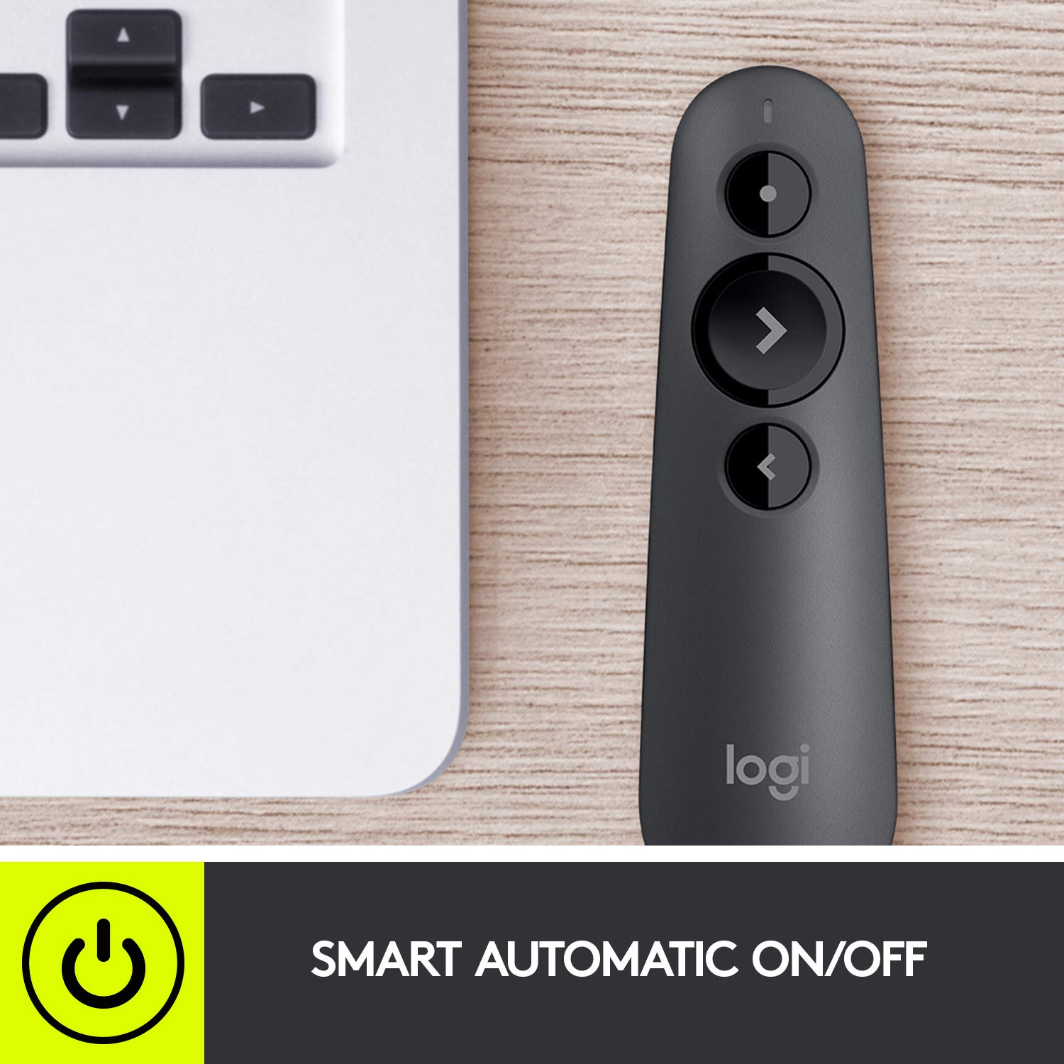 Logitech R500s Wireless Laser Presentation Remote With Broad Compatibility - Graphite