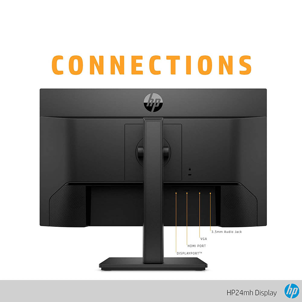 HP 24mh 24-inch Full-HD IPS Monitor with Integrated Speakers and LED Backlighting