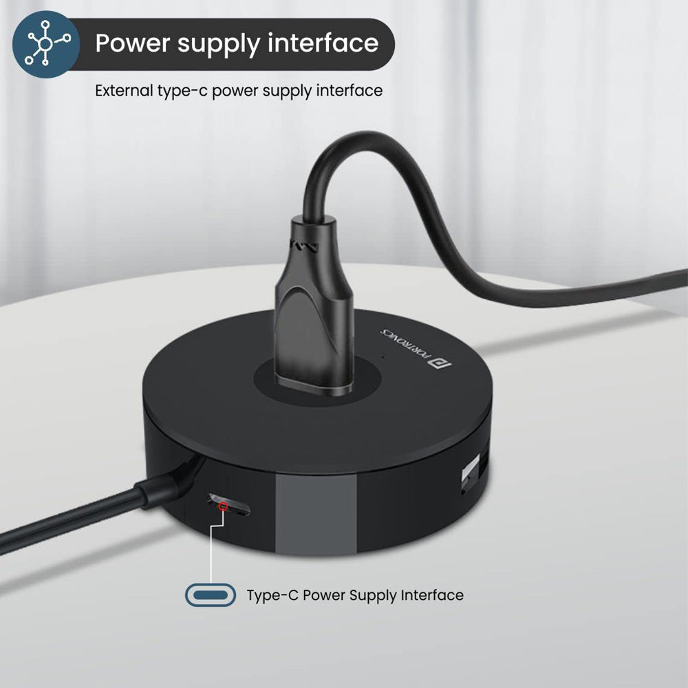 Portronics Mport 4B USB Hub with 4 USB Port and 1 USB-C Port
