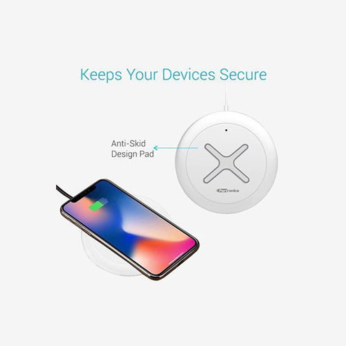 Portronics POR-897 Toucharge X Wireless Mobile Charging Pad with Fast Charging and LED Indicator