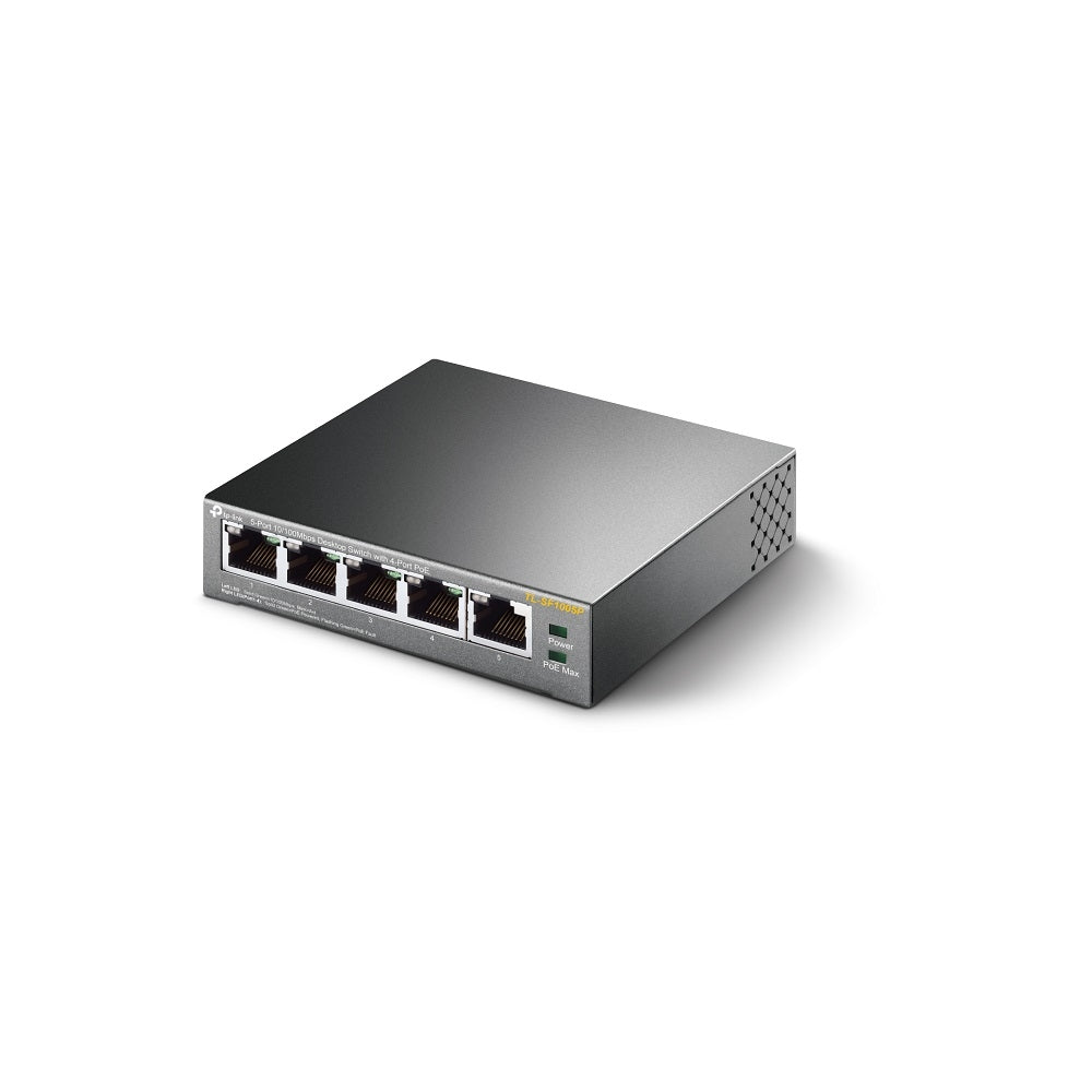 TP-Link TL-SF1005P 5-Port 10/100Mbps Desktop Switch with 4-Port PoE