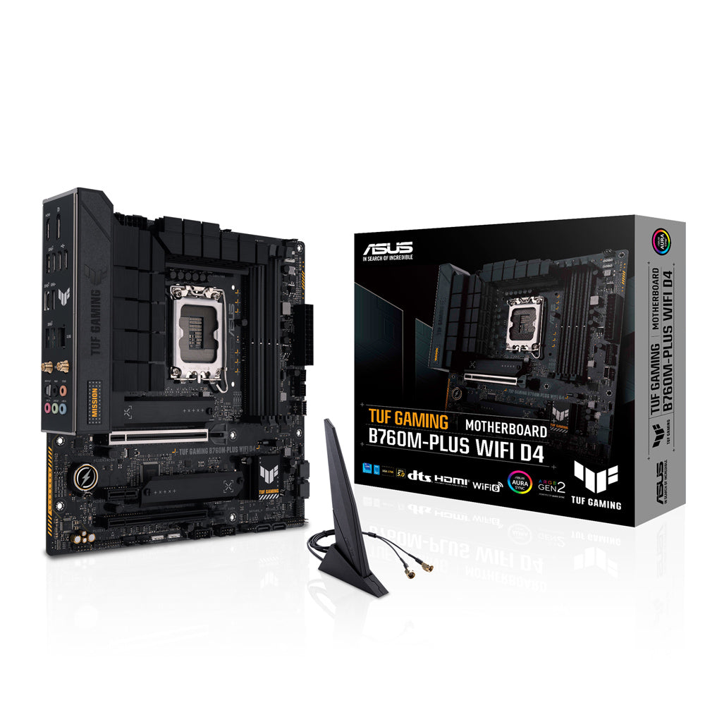 ASUS TUF GAMING B760M-PLUS WIFI II D4 LGA 1700 Micro-ATX Gaming Motherboard