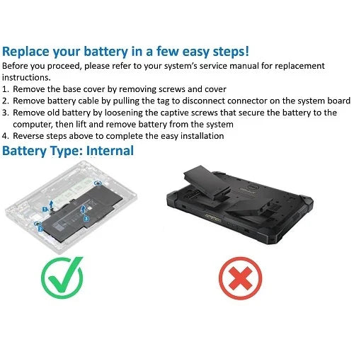 Dell Original 6050mAh 11.4V 76WHr 4 Cell Laptop Battery for Alienware M15 R2