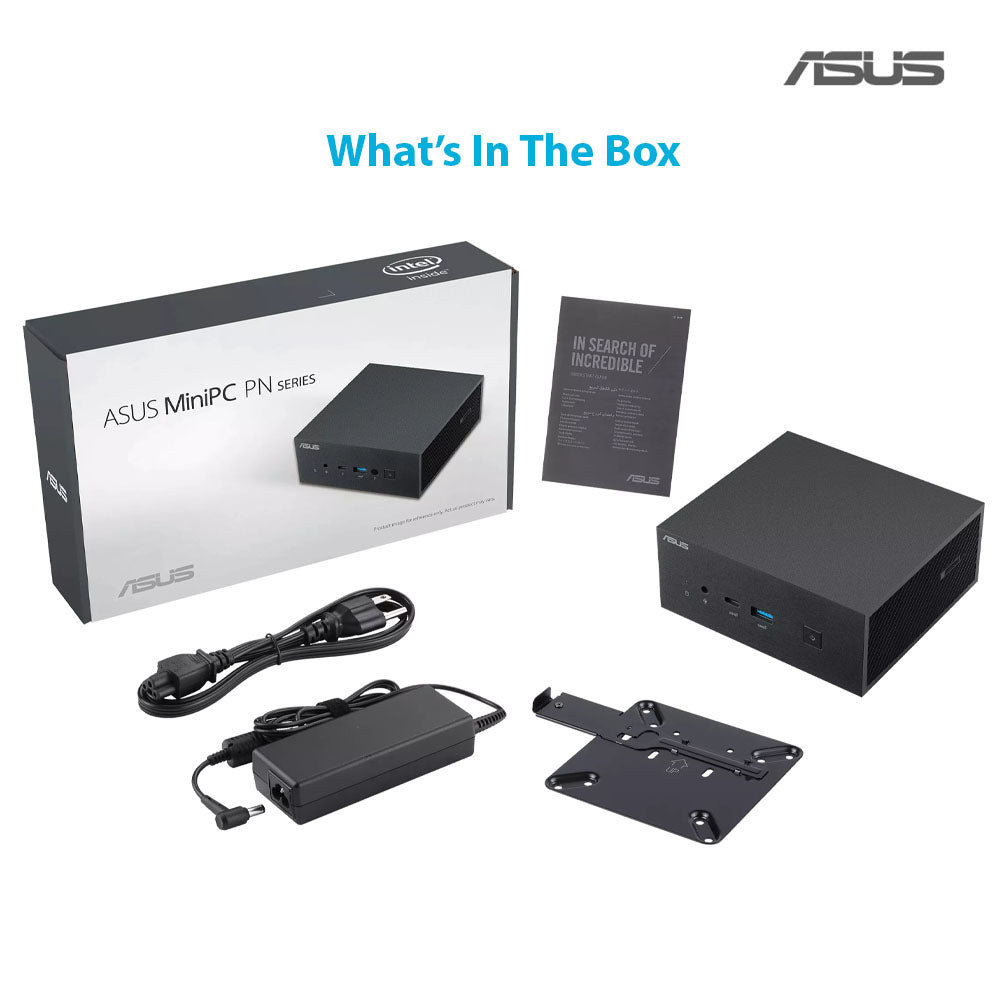 ASUS Mini PC PN63-S1 with Intel Core i5 Processor with WIFI 6E and USB 3.1 Type-C (No Pre-Installed Storage and Memory)